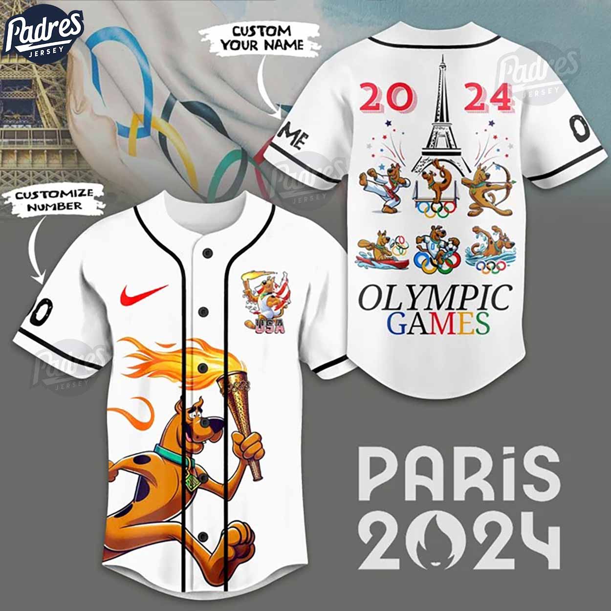Team USA Custom Scooby Doo Baseball Jersey Style - Padres Jersey Oasis: Elevate Your Baseball Style Game
