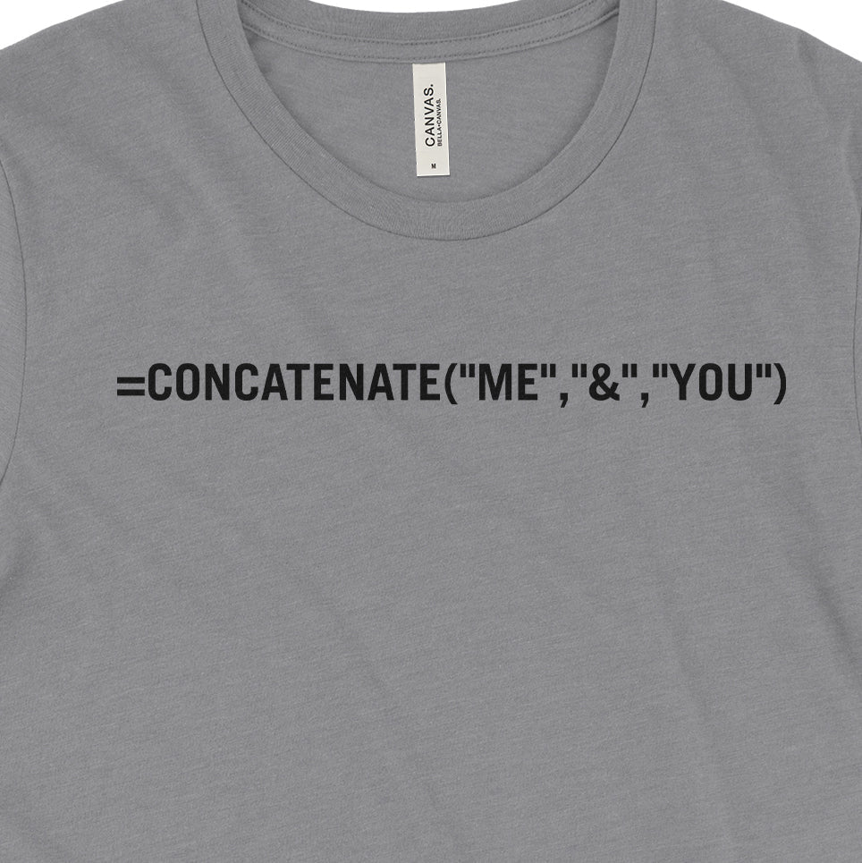 Concatenate Me And You Tee