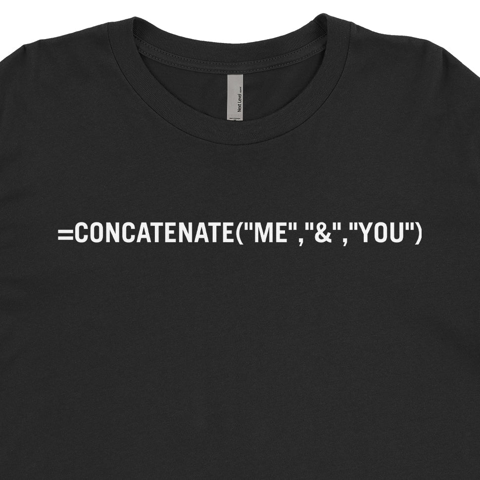 Concatenate Me And You Tee
