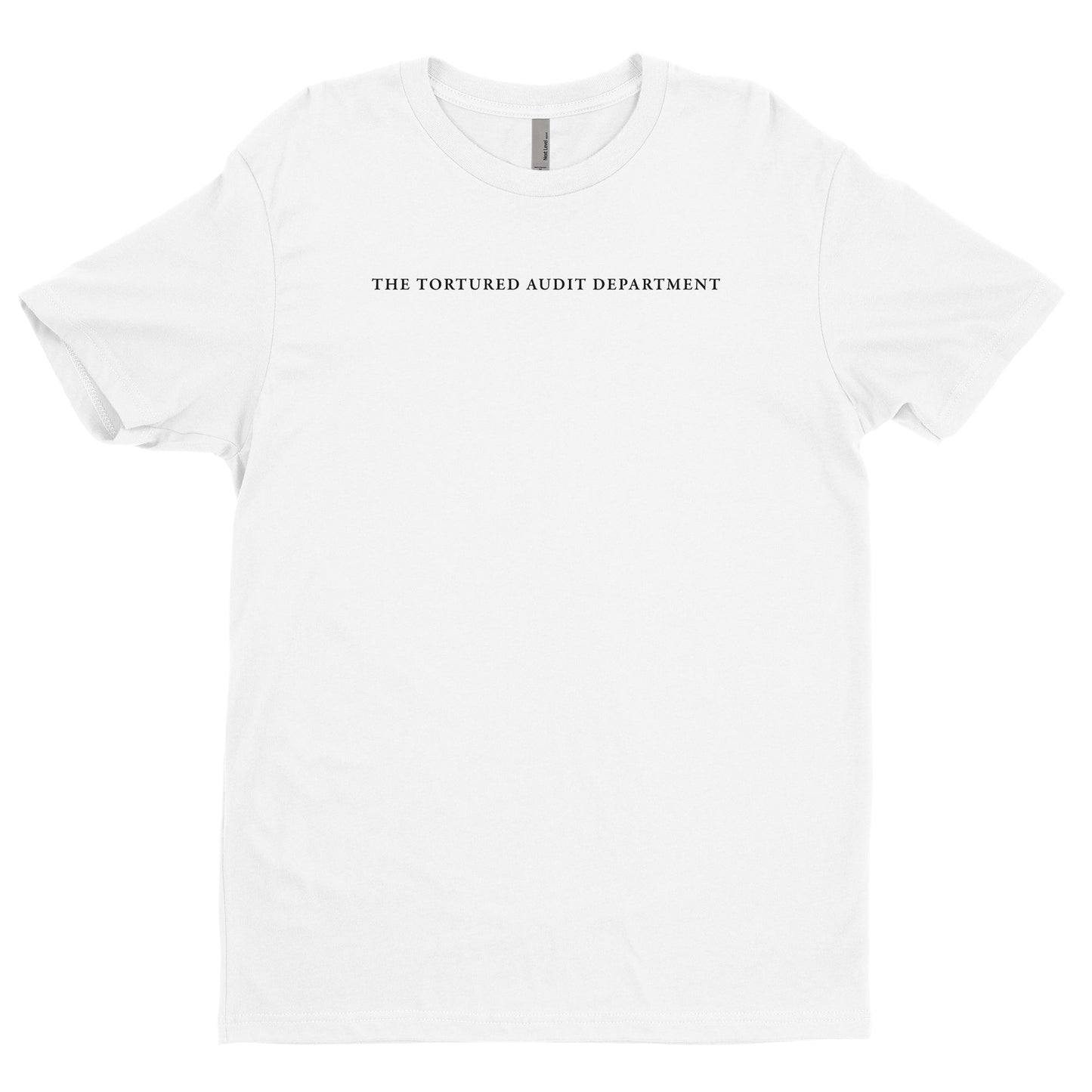 The Tortured Audit Department Tee - Small Text