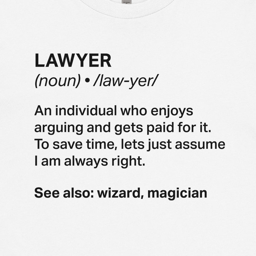 Lawyer Definition Tee