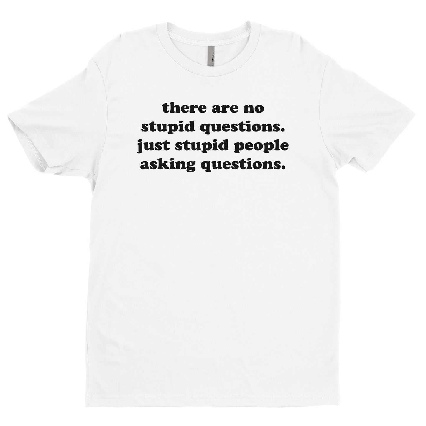 There are no stupid questions, only stupid people asking questions Tee