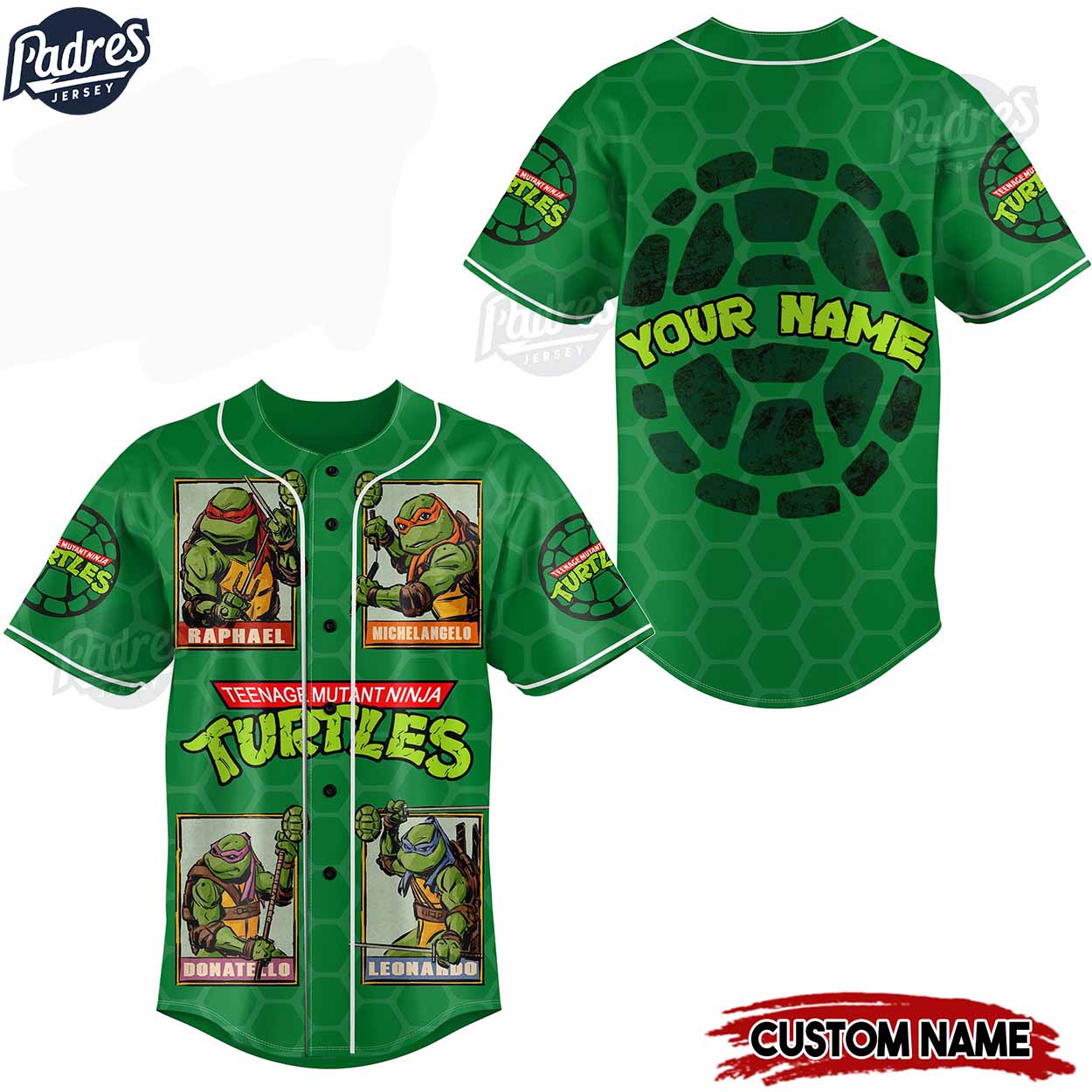 Teenage Mutant Ninja Turtles Custom Baseball Jersey Style Gifts - Padres Jersey Oasis: Elevate Your Baseball Style Game