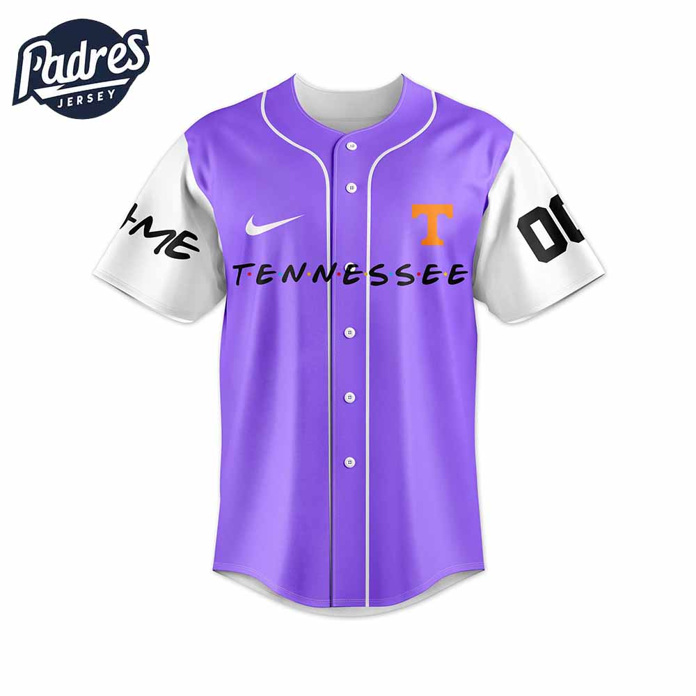 Tennessee Volunteers NCAA x Friends Personalized Baseball Jersey Outfit - Padres Jersey Oasis: Elevate Your Baseball Style Game
