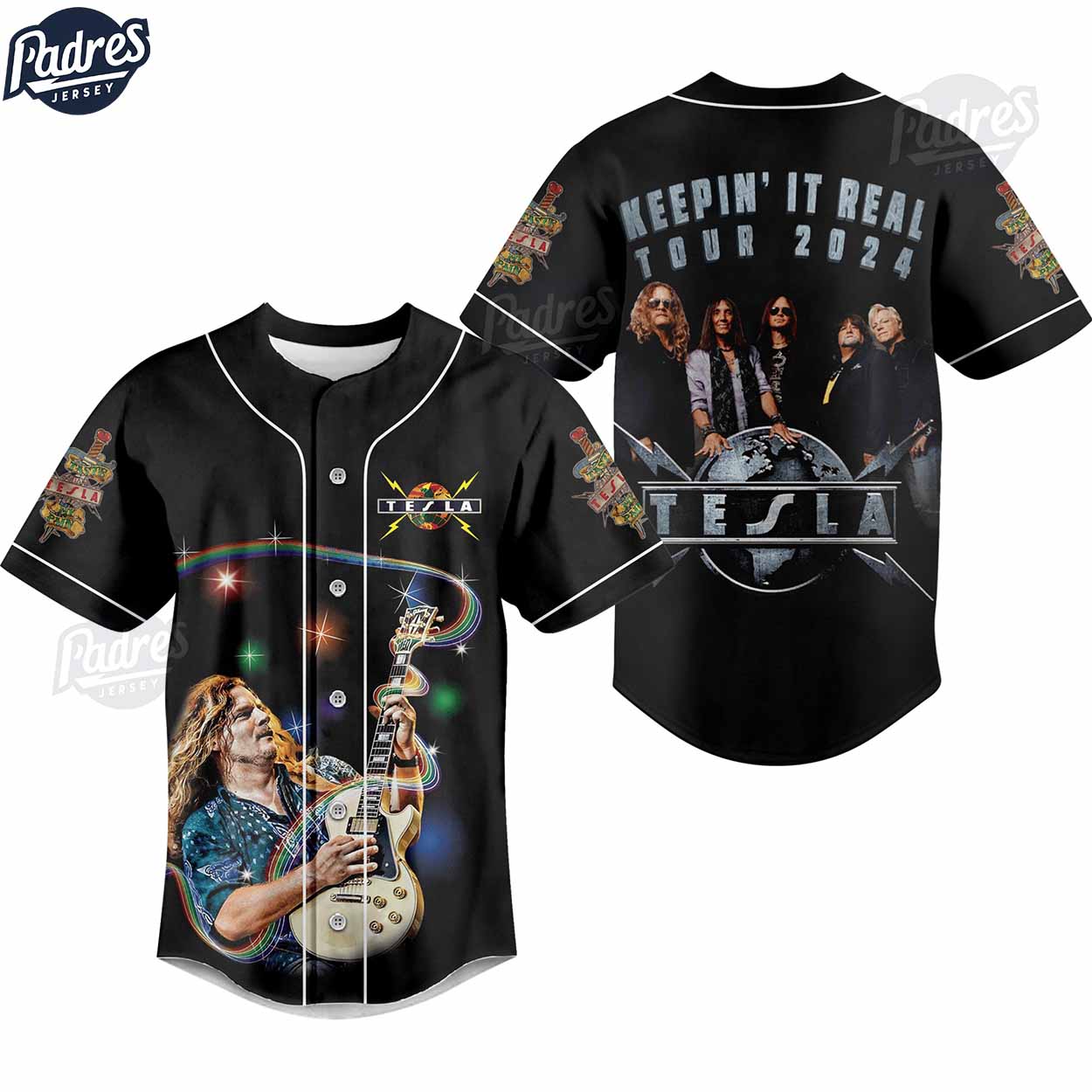 Tesla Band Keeping It Real 2024 Baseball Jersey - Padres Jersey Oasis: Elevate Your Baseball Style Game