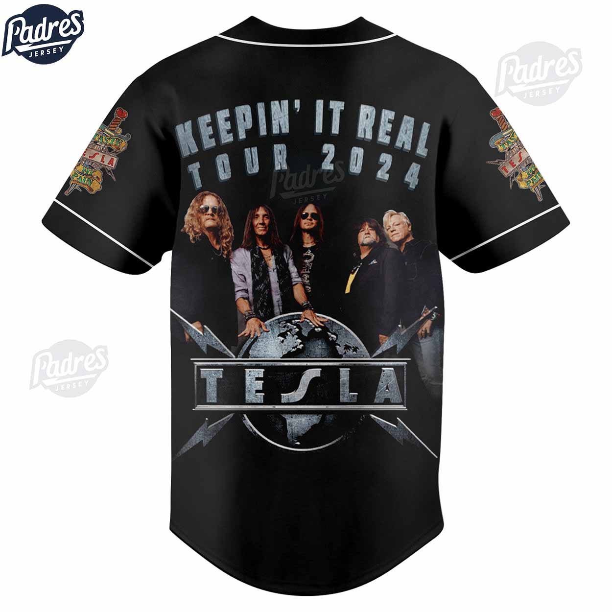Tesla Band Keeping It Real 2024 Baseball Jersey - Padres Jersey Oasis: Elevate Your Baseball Style Game