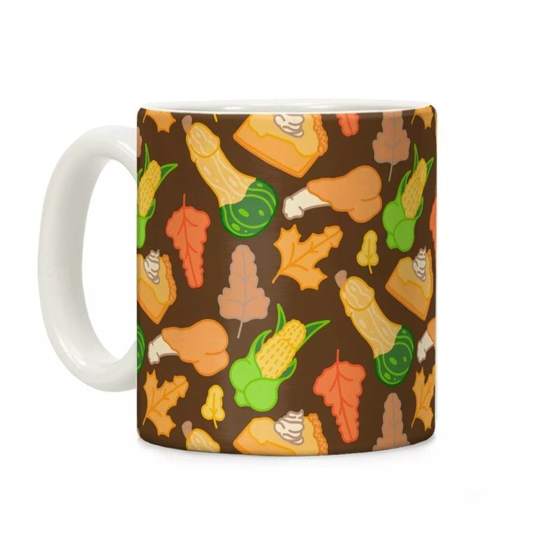 Thanksgiving Peens Pattern Coffee Mug 11oz-15oz, Printed in the USA, Handy for Coffee and Tea, Funny Coffee Mug, Gift Ideas