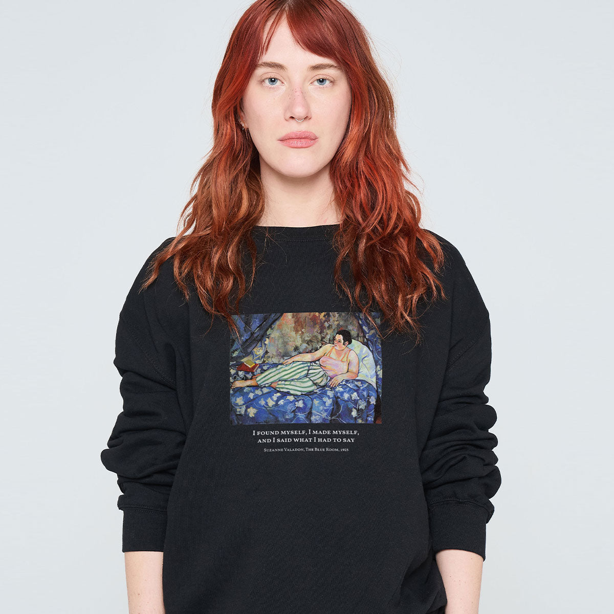 The Blue Room by Suzanne Valadon Sweatshirt