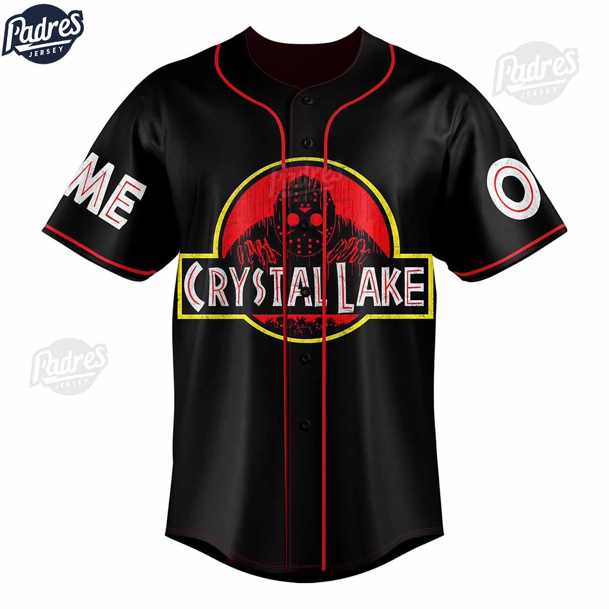 The Crystal Lake Custom Halloween Baseball Jersey for Horror Fans - Padres Jersey Oasis: Elevate Your Baseball Style Game