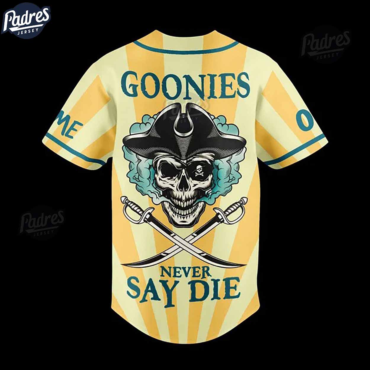 The Dirty Heads Goonies Never Say Die Custom Baseball Jersey - Padres Jersey Oasis: Elevate Your Baseball Style Game