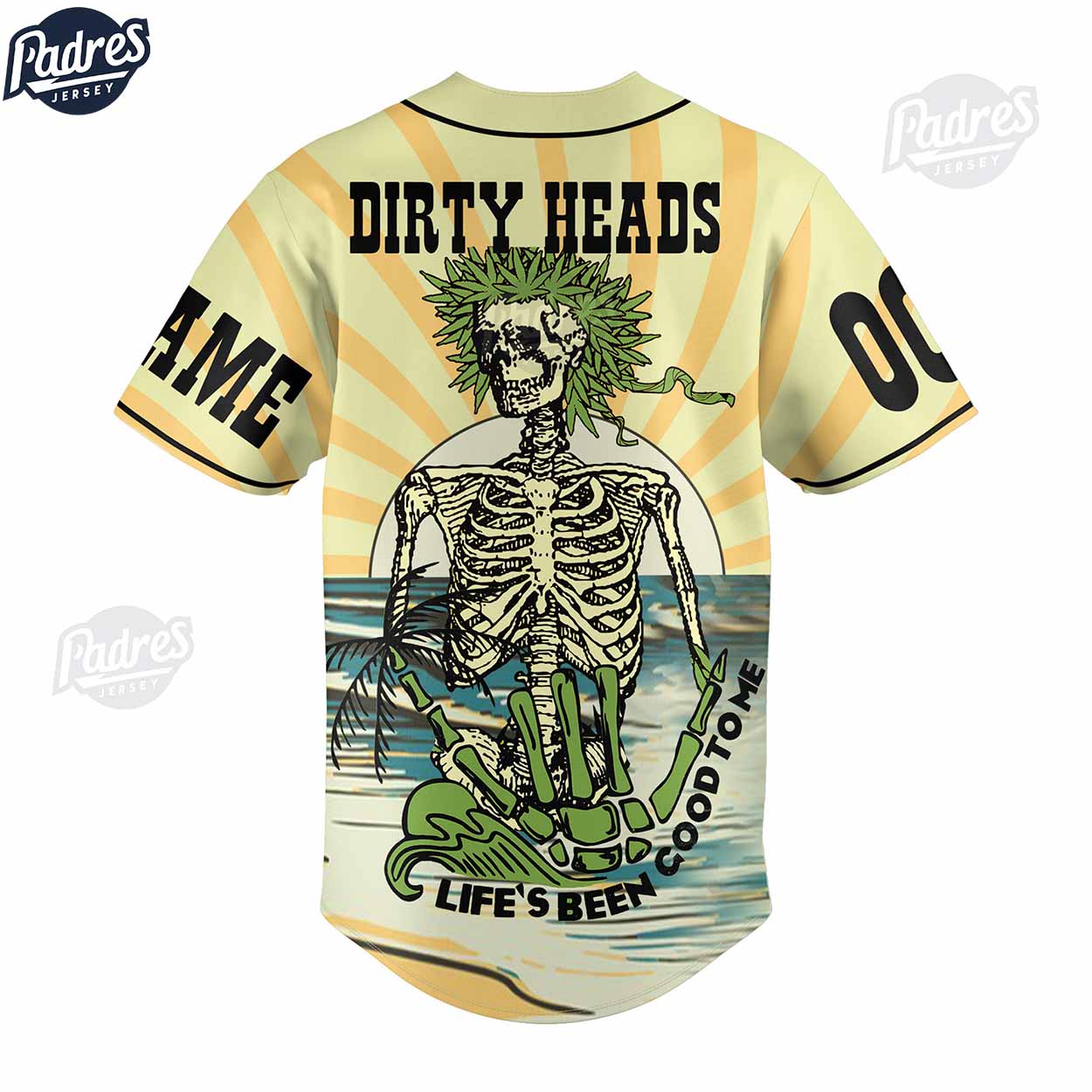 The Dirty Heads Life's Been Good Custom Baseball Jersey - Padres Jersey Oasis: Elevate Your Baseball Style Game