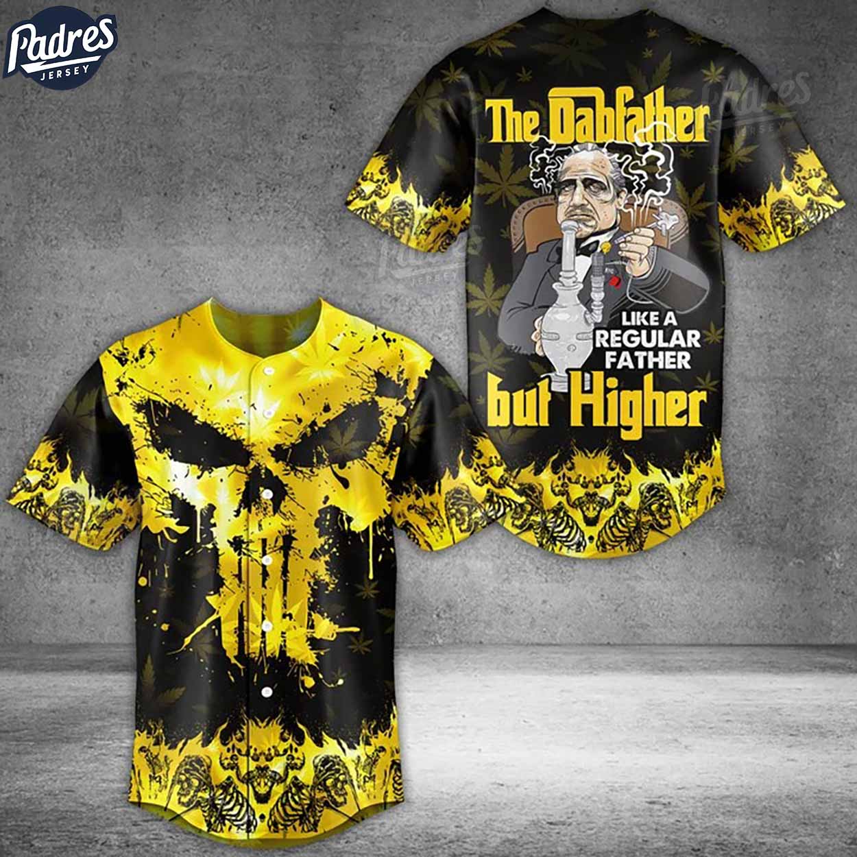 The Dogfather Weed Baseball Jersey Style - Padres Jersey Oasis: Elevate Your Baseball Style Game