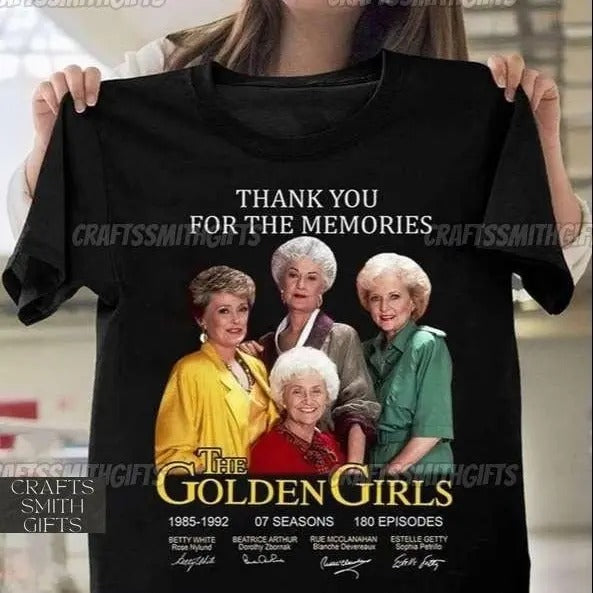 The Golden Girls Thank You For The Memories T-Shirt, The Golden Girls Tee, Golden Girls Fan Gifts, TV Series Gift