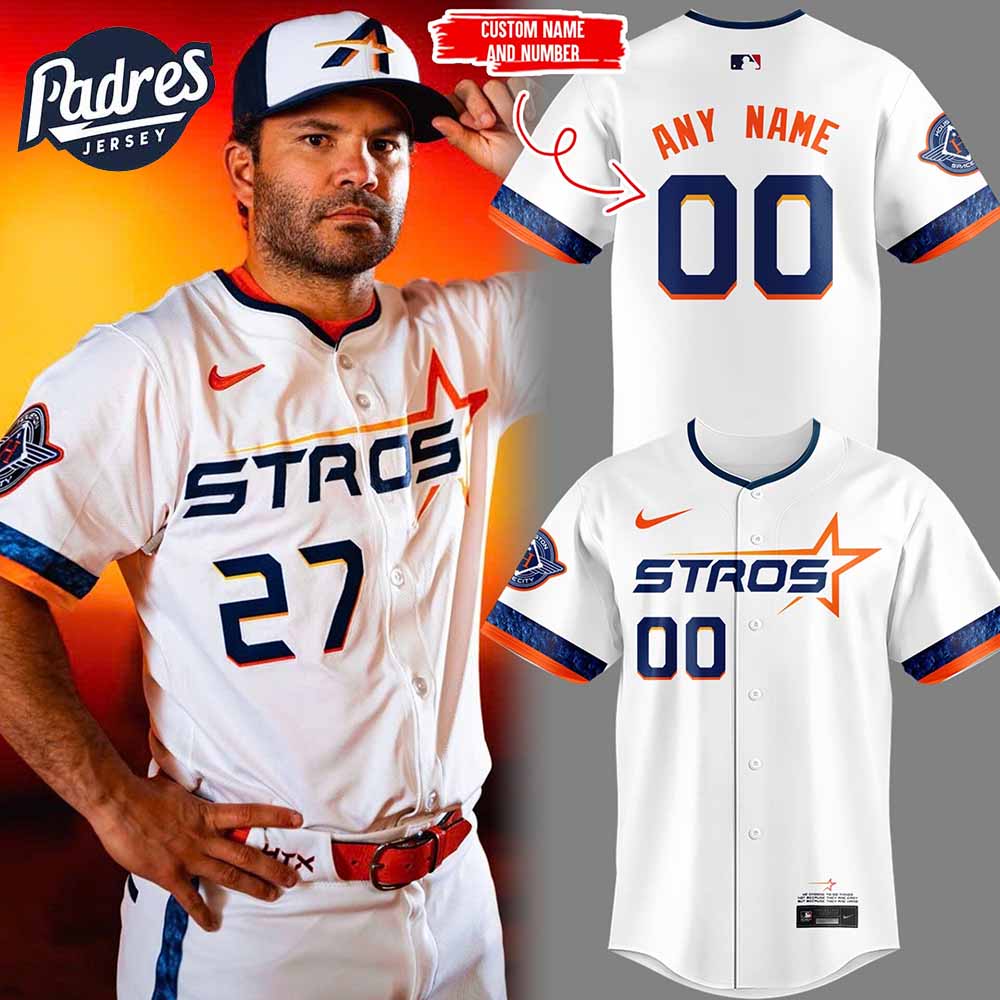 The Next Frontier Houston Astros Limited Custom Baseball Jersey - Padres Jersey Oasis: Elevate Your Baseball Style Game