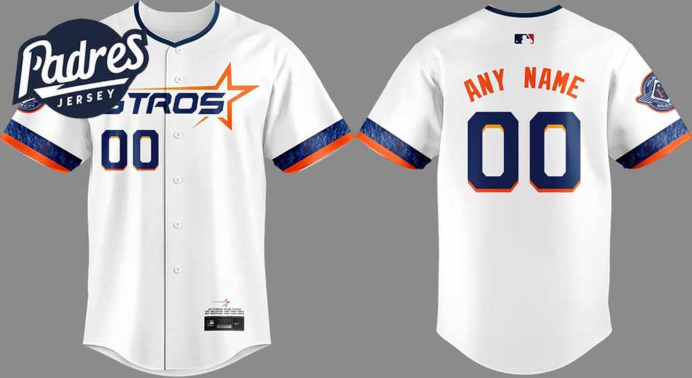 The Next Frontier Houston Astros Limited Custom Baseball Jersey - Padres Jersey Oasis: Elevate Your Baseball Style Game
