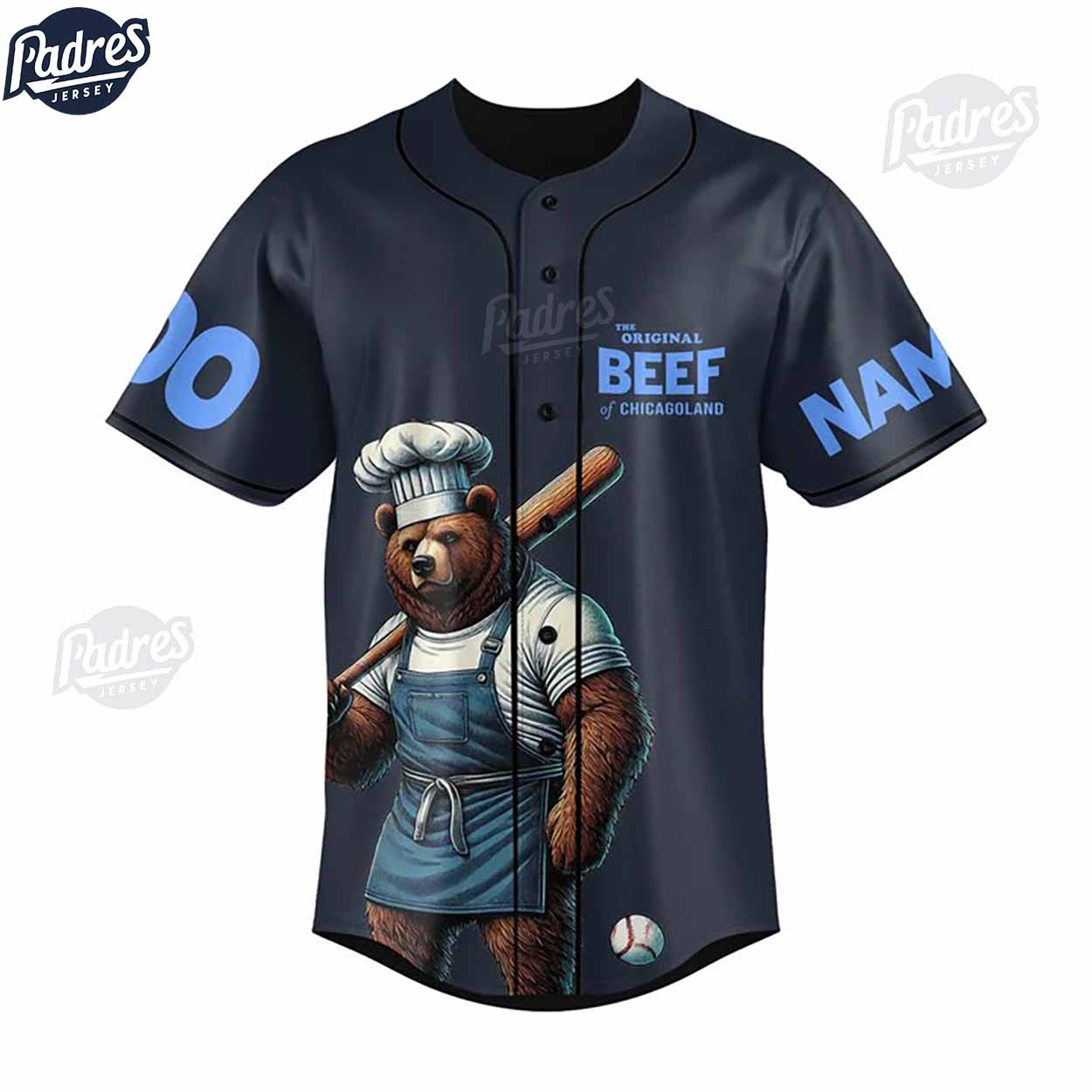 The Original Beef Of Chicagoland Custom Baseball Jersey - Padres Jersey Oasis: Elevate Your Baseball Style Game
