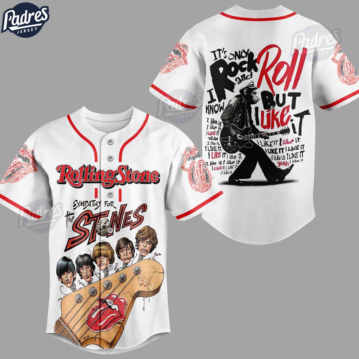 The Rolling Stones Sympathy For The Devil Custom Baseball Jersey - Padres Jersey Oasis: Elevate Your Baseball Style Game