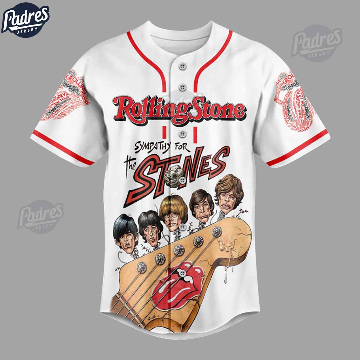 The Rolling Stones Sympathy For The Devil Custom Baseball Jersey - Padres Jersey Oasis: Elevate Your Baseball Style Game