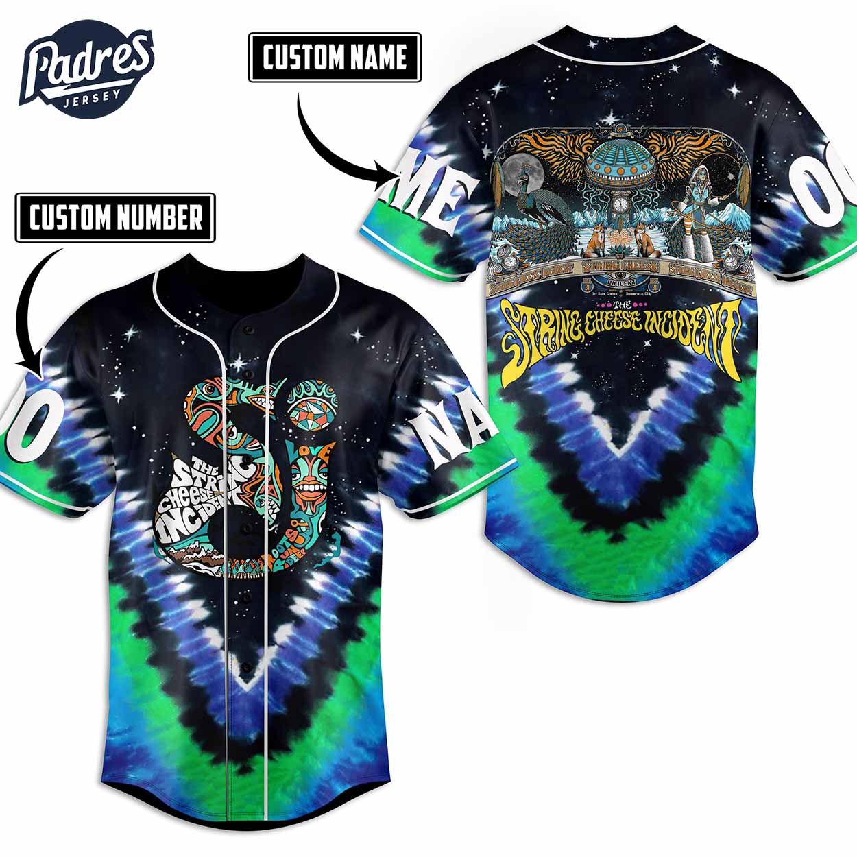 The String Cheese Incident Band Baseball Jersey Outfit - Padres Jersey Oasis: Elevate Your Baseball Style Game