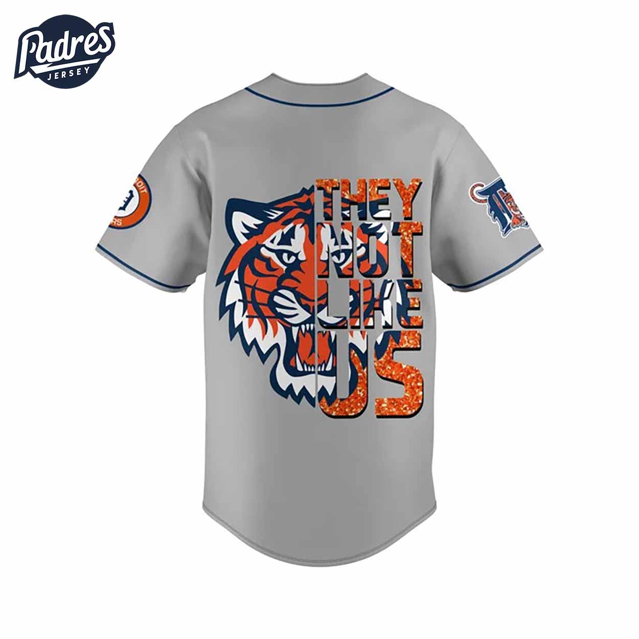 They Not Like US Detroit Tigers Baseball Jersey - Padres Jersey Oasis: Elevate Your Baseball Style Game