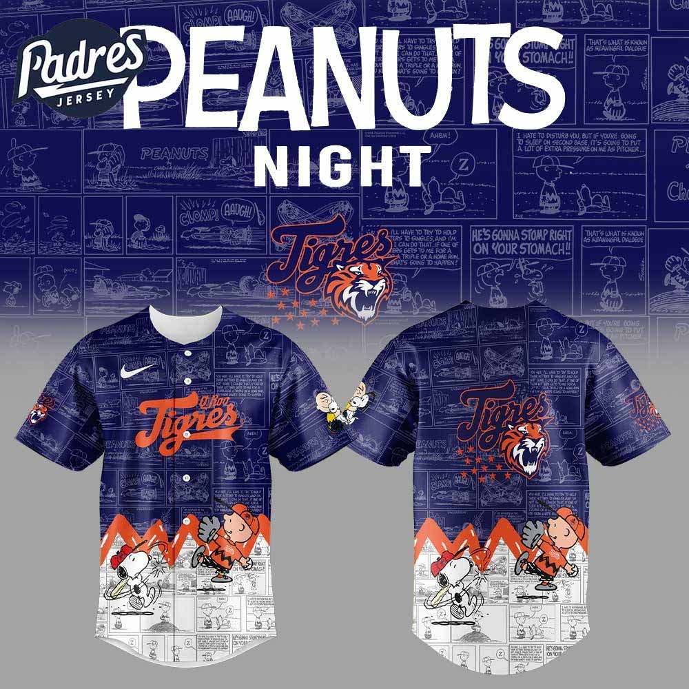 Tigres De Quintana Roo Peanuts Baseball Jersey - Padres Jersey Oasis: Elevate Your Baseball Style Game