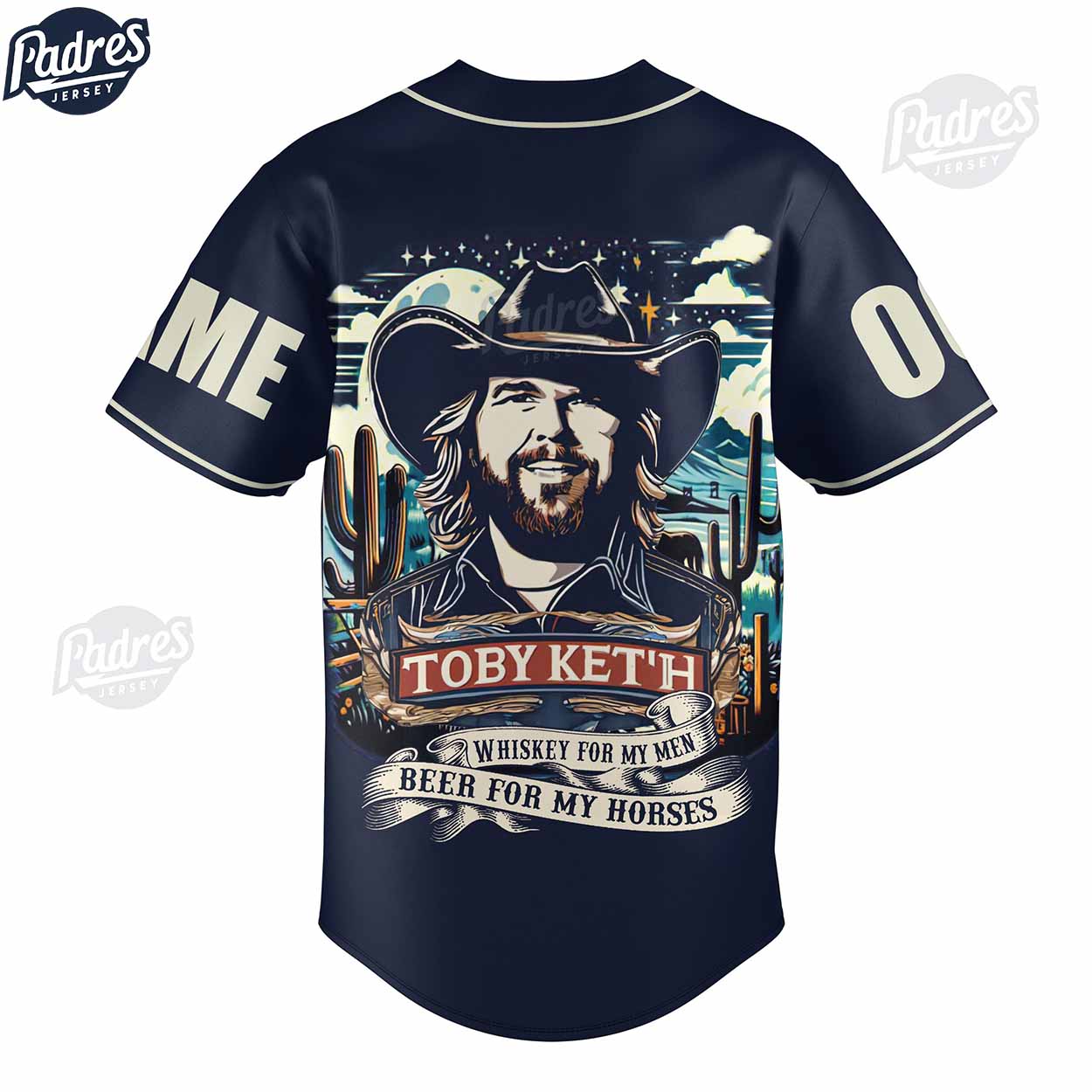 Toby Keith Country Music Legend Custom Baseball Jersey - Padres Jersey Oasis: Elevate Your Baseball Style Game