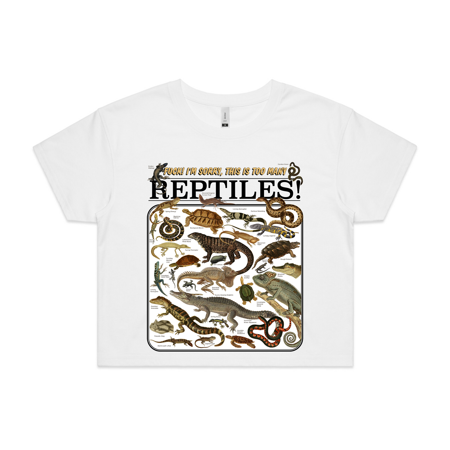 Too Many Reptiles Tee