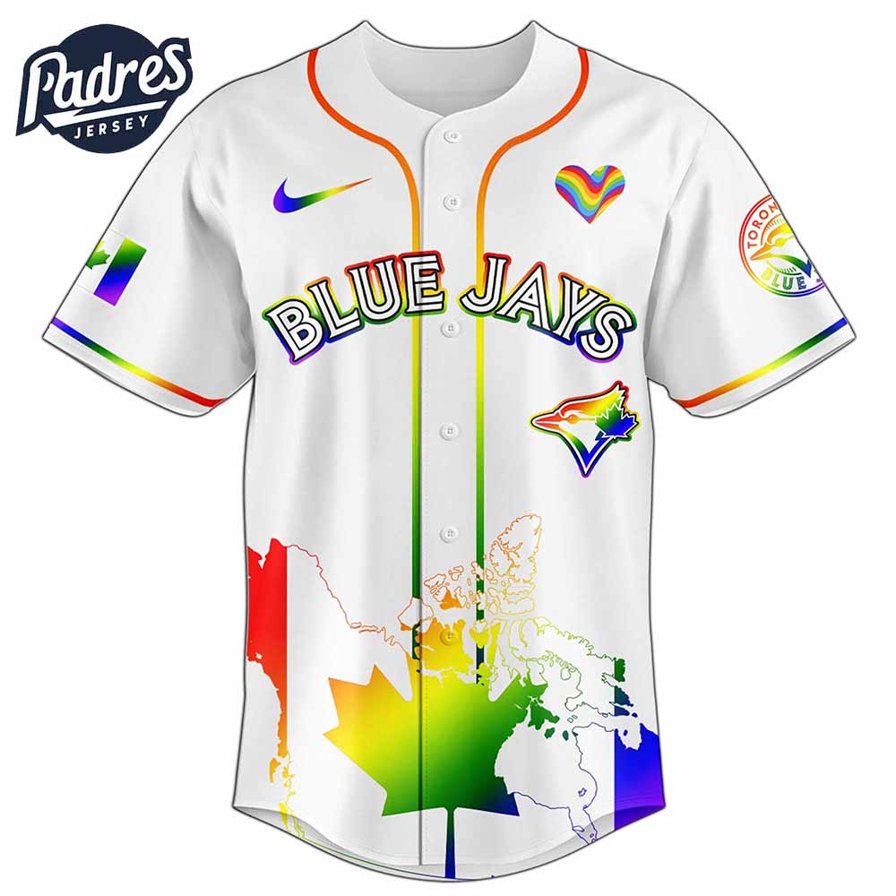 Toronto Blue Jays MLB x Happy Pride Month Baseball Jersey - Padres Jersey Oasis: Elevate Your Baseball Style Game