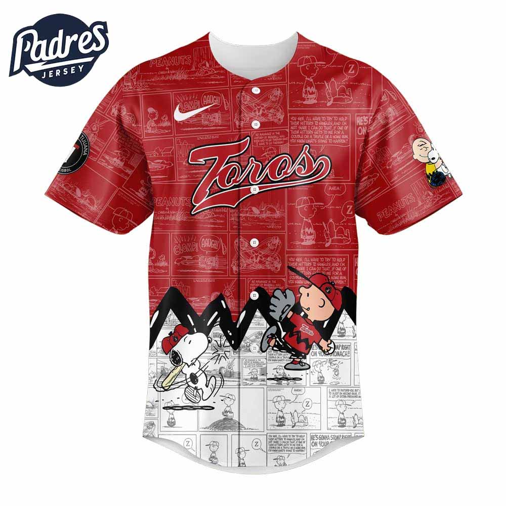 Toros De Tijuana Peanuts Baseball Jersey - Padres Jersey Oasis: Elevate Your Baseball Style Game
