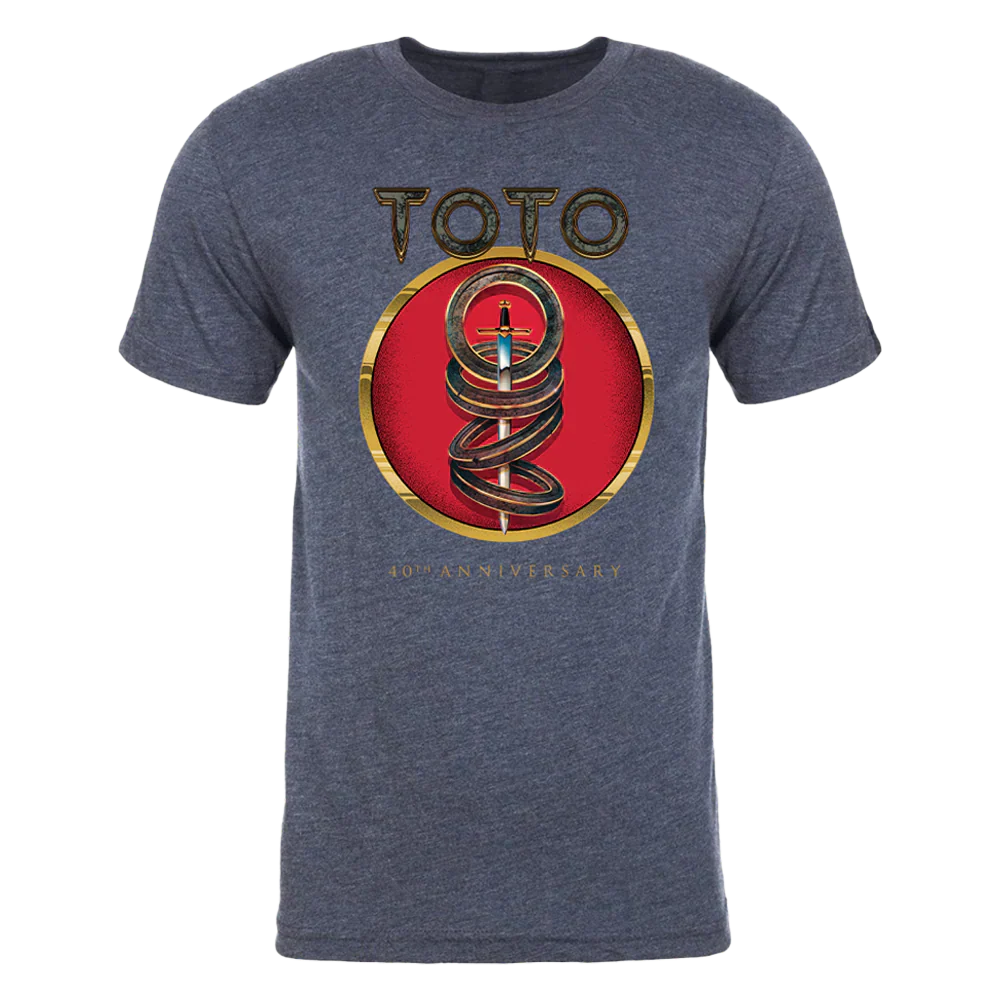 Toto / 40th Anniversary Tee (Heather Navy)