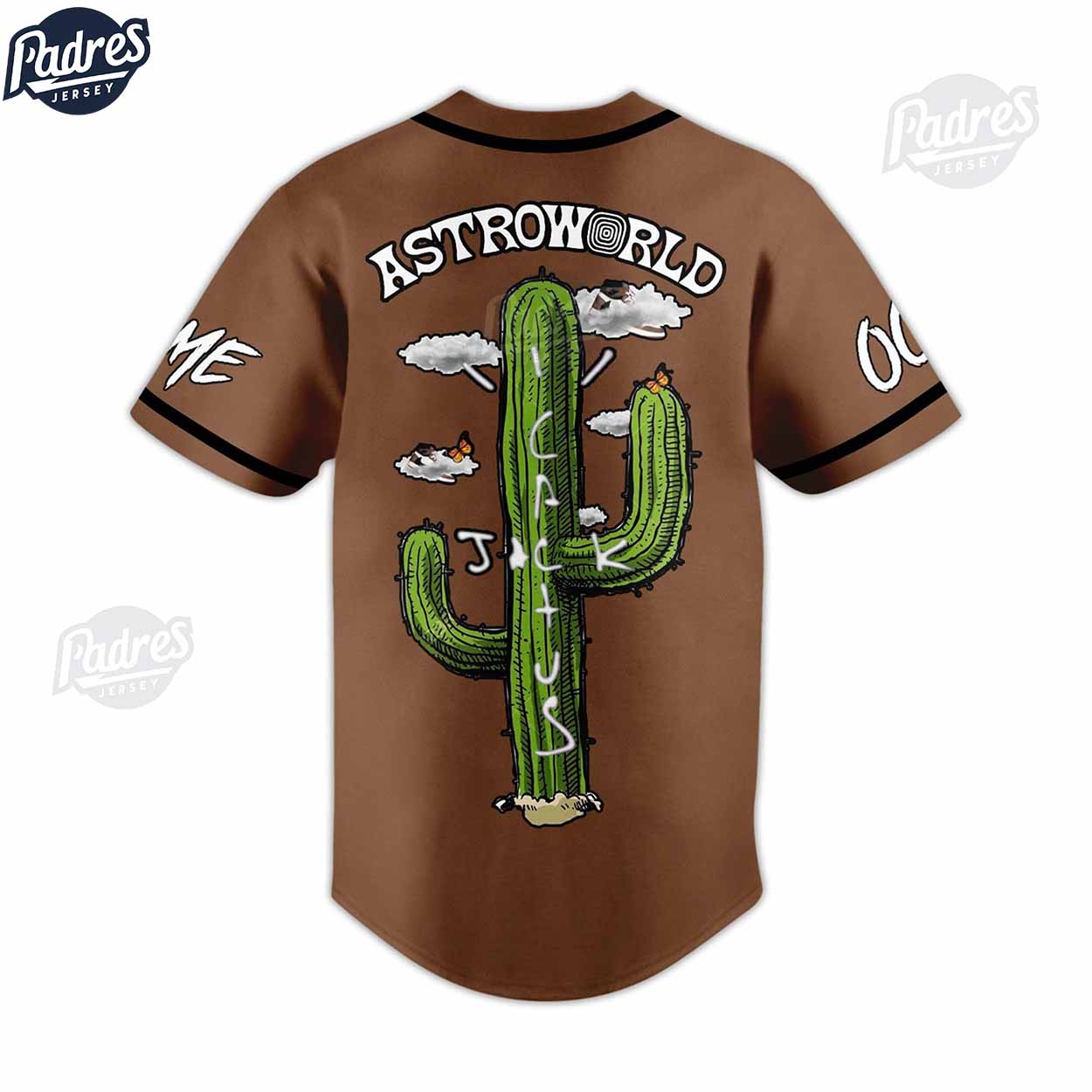 Travis Scott Astroworld Cactus Custom Baseball Jersey - Padres Jersey Oasis: Elevate Your Baseball Style Game