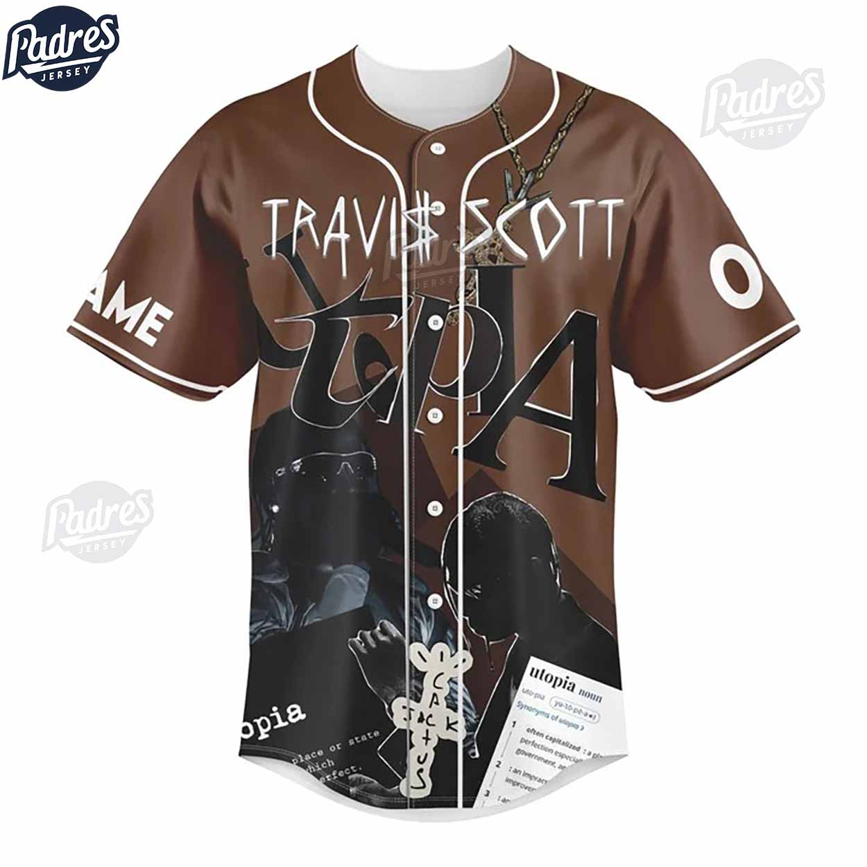 Travis Scott Custom Baseball Jersey For Fans - Padres Jersey Oasis: Elevate Your Baseball Style Game