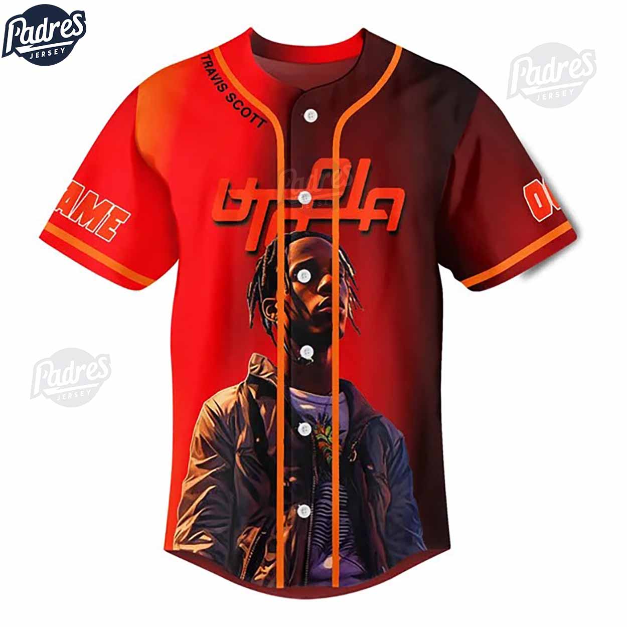 Travis Scott Look Mom I Can Fly Custom Baseball Jersey - Padres Jersey Oasis: Elevate Your Baseball Style Game