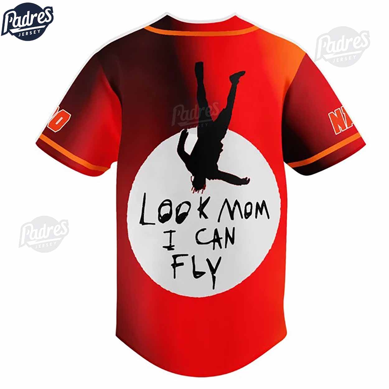 Travis Scott Look Mom I Can Fly Custom Baseball Jersey - Padres Jersey Oasis: Elevate Your Baseball Style Game