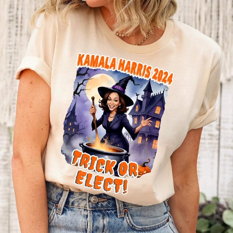 Trick Or Elect Shirt, Witches Kamal Halloween Shirt, Happy Halloween 2024