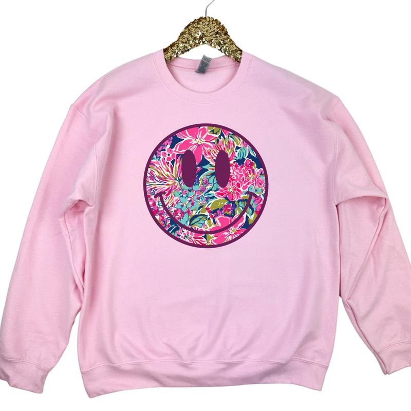 Tropical Vibes Happy Face Sweatshirt 'NLB'