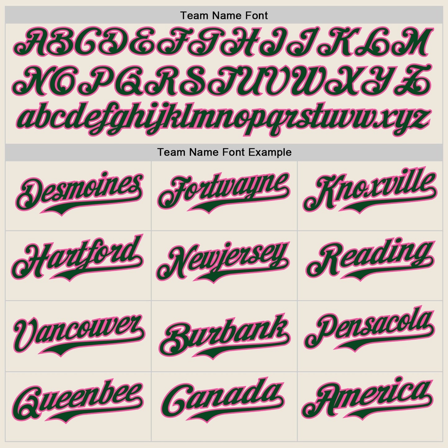 Custom Cream Green Pinstripe Pink Authentic Two Tone Baseball Jersey