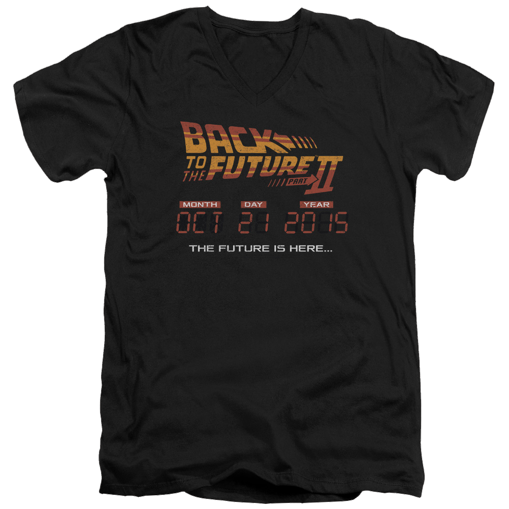 Back to the Future Trilogy Future Is Here - Men's V-Neck T-Shirt