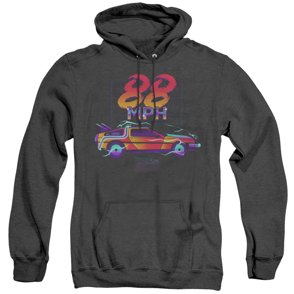 Back To The Future Trilogy 88 Mph - Heather Pullover Hoodie
