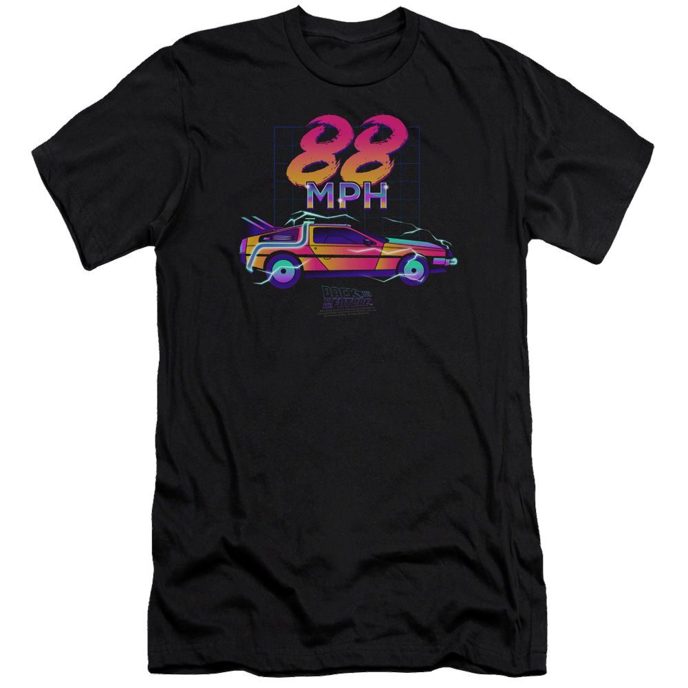 Back to the Future Trilogy 88 Mph - Men's Premium Slim Fit T-Shirt