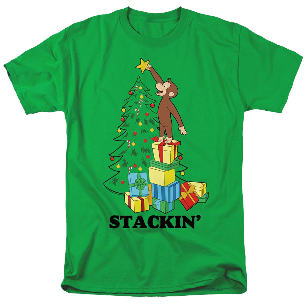 Curious George Stackin - Men's Regular Fit T-Shirt