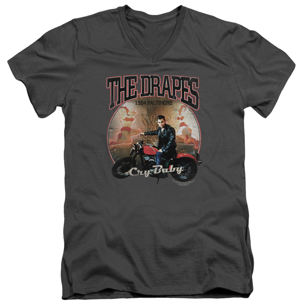 Cry Baby Drapes - Men's V-Neck T-Shirt