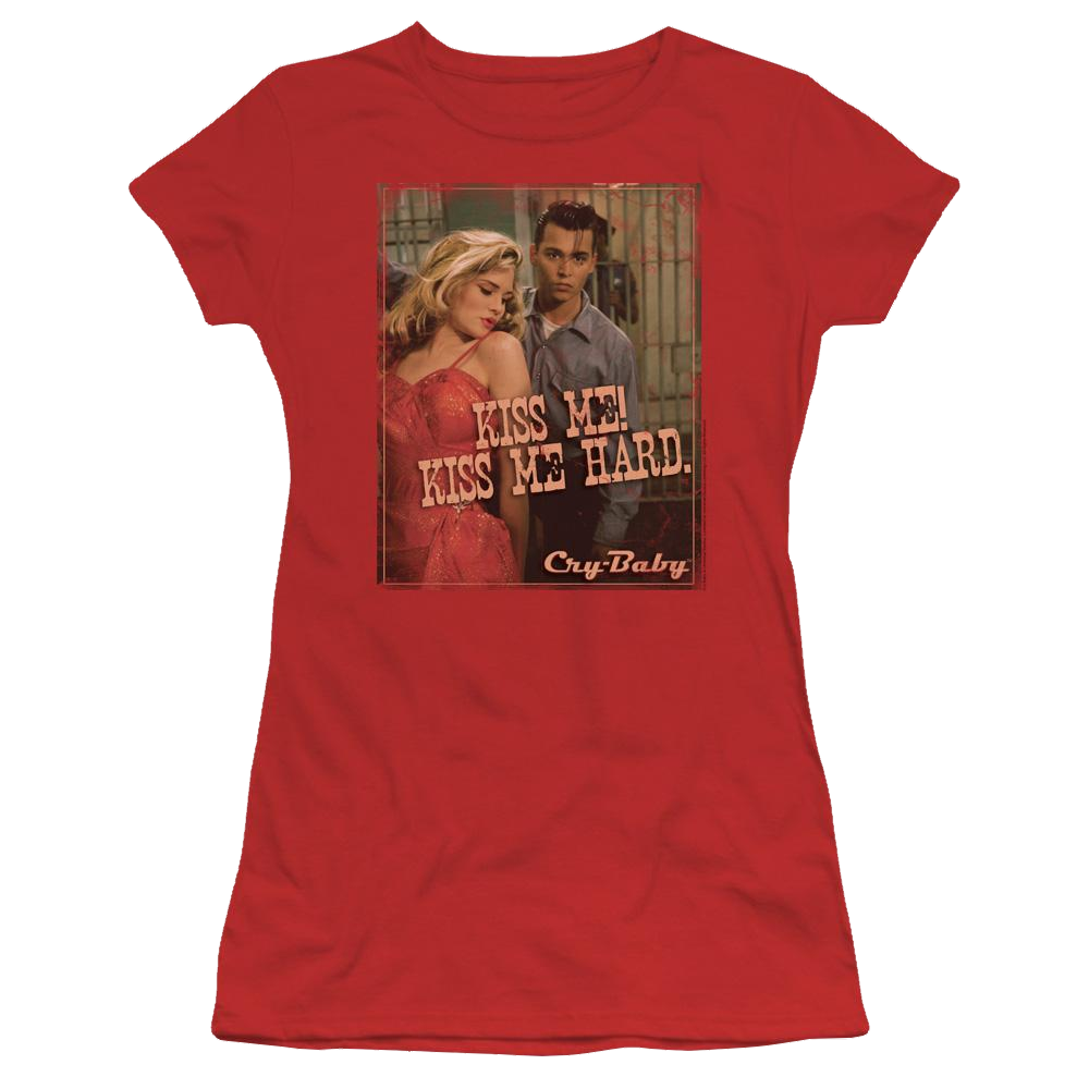 Cry Baby Kiss Me - Juniors T-Shirt