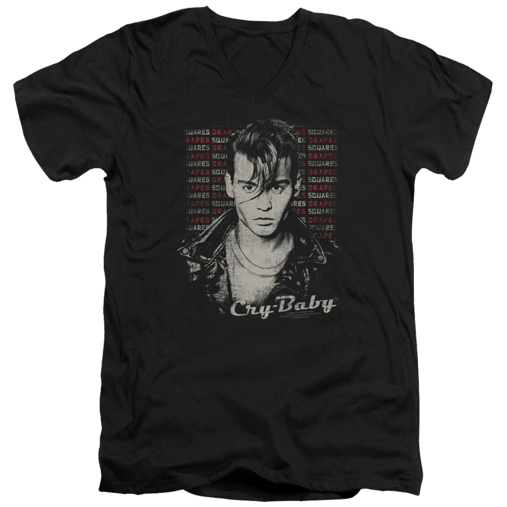 Cry Baby Drapes & Squares - Men's V-Neck T-Shirt