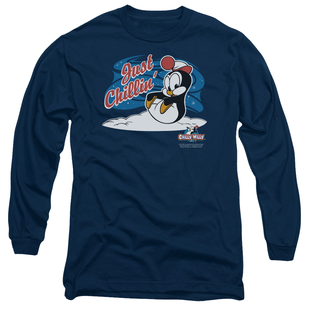 Chilly Willy Just Chillin - Men's Long Sleeve T-Shirt