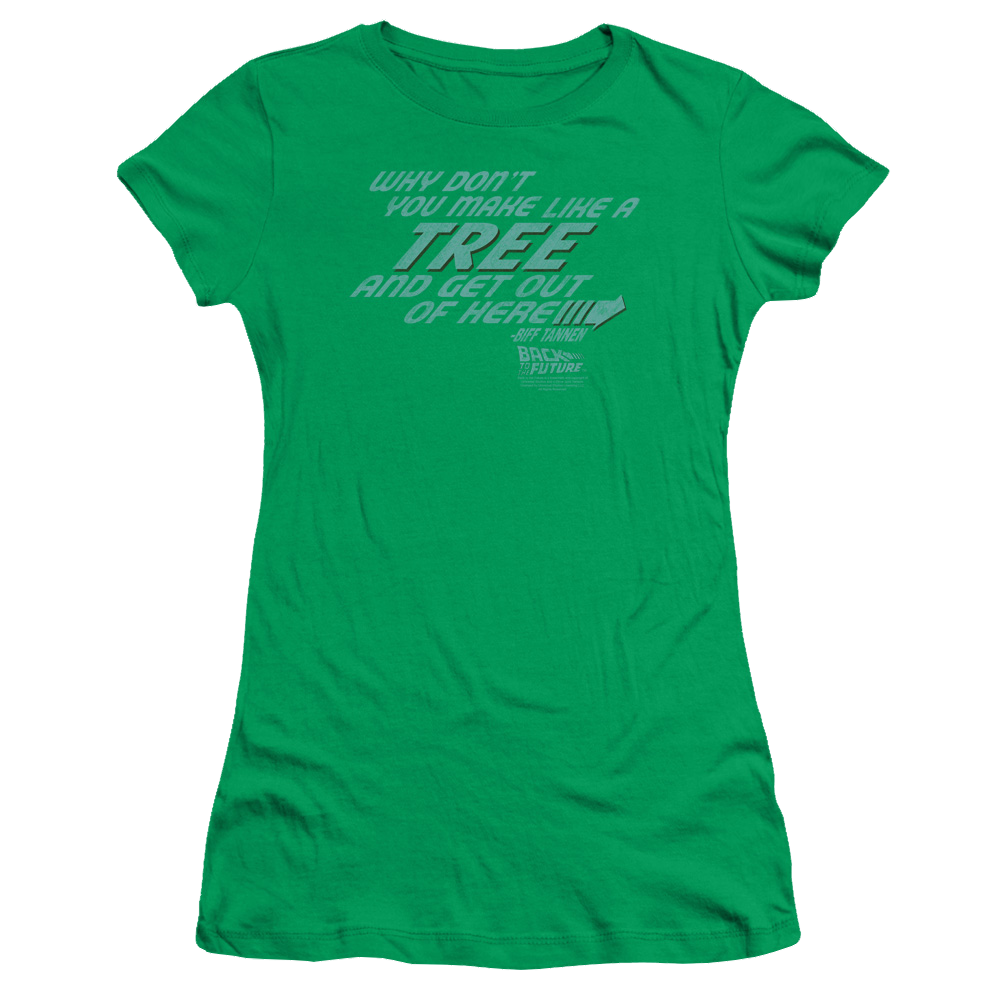 Back To The Future Make Like A Tree - Juniors T-Shirt