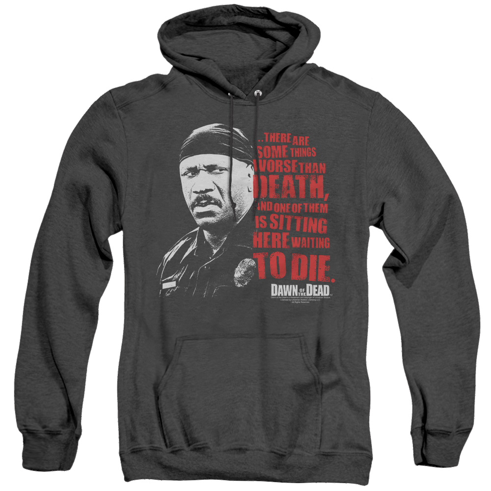 Dawn of the Dead Worse Than Death - Heather Pullover Hoodie