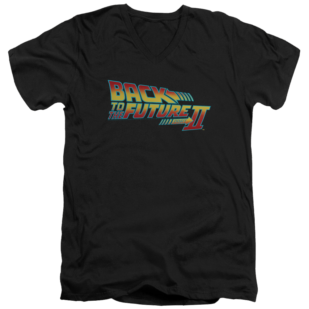 Back to the Future Trilogy Logo - Men's V-Neck T-Shirt