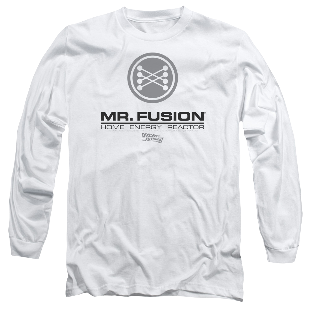 Back to the Future Trilogy Mr. Fusion Logo - Men's Long Sleeve T-Shirt