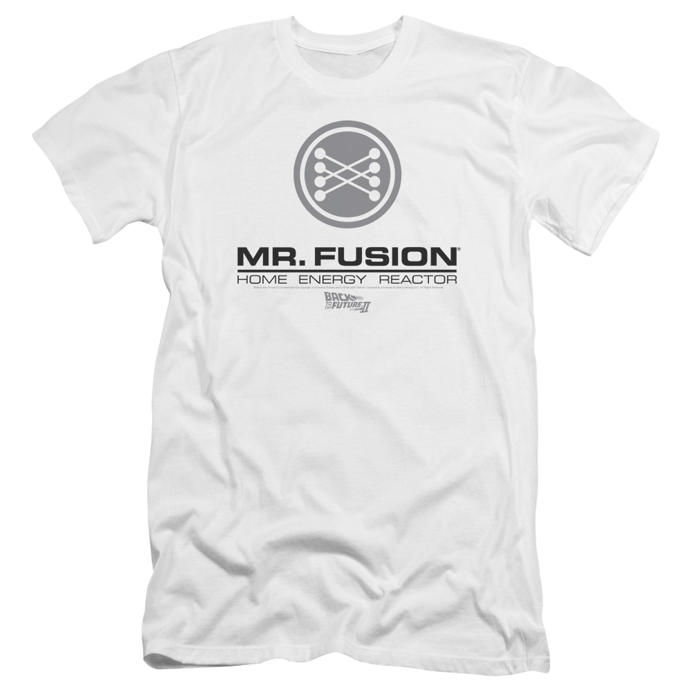 Back to the Future Trilogy Mr. Fusion Logo - Men's Premium Slim Fit T-Shirt
